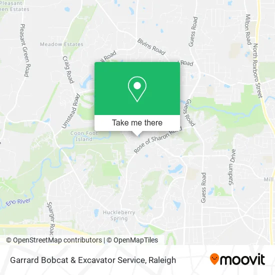 Garrard Bobcat & Excavator Service map
