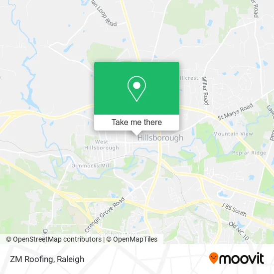 ZM Roofing map
