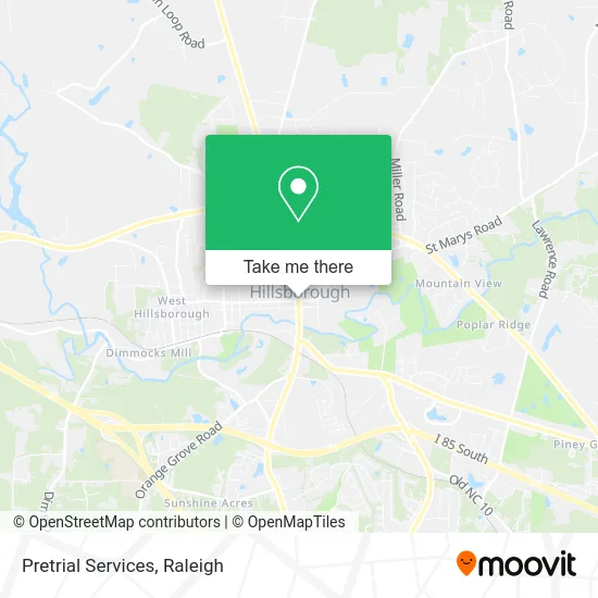 Pretrial Services map