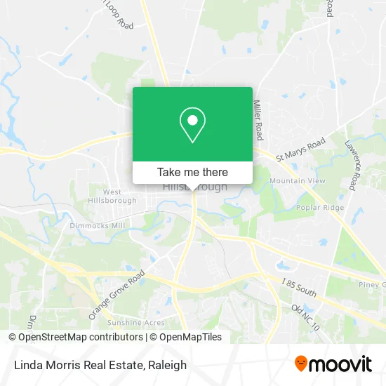 Linda Morris Real Estate map