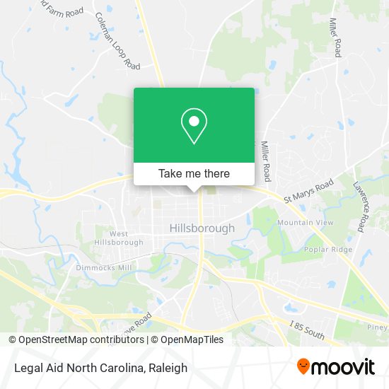 Legal Aid North Carolina map