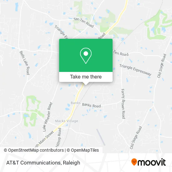 AT&T Communications map