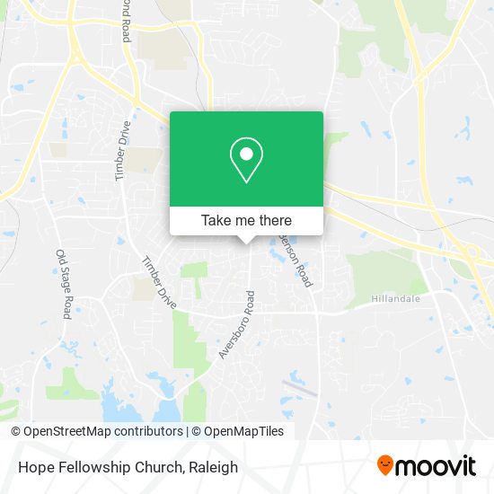 Mapa de Hope Fellowship Church