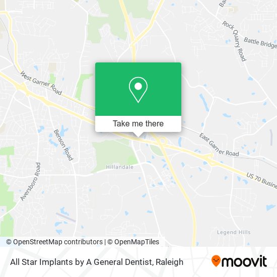 Mapa de All Star Implants by A General Dentist