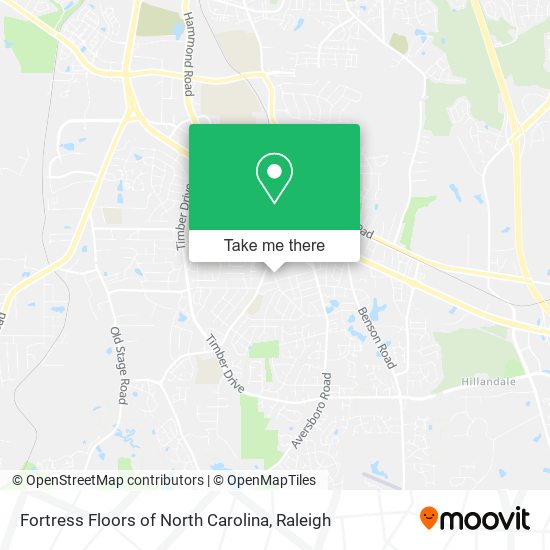 Fortress Floors of North Carolina map