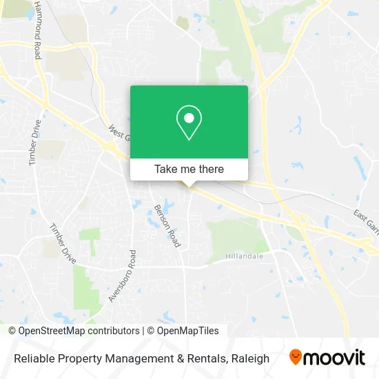 Reliable Property Management & Rentals map