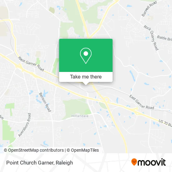 Point Church Garner map