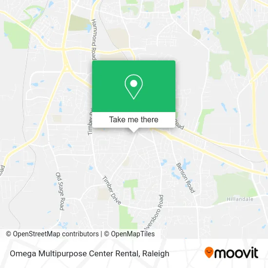 Omega Multipurpose Center Rental map