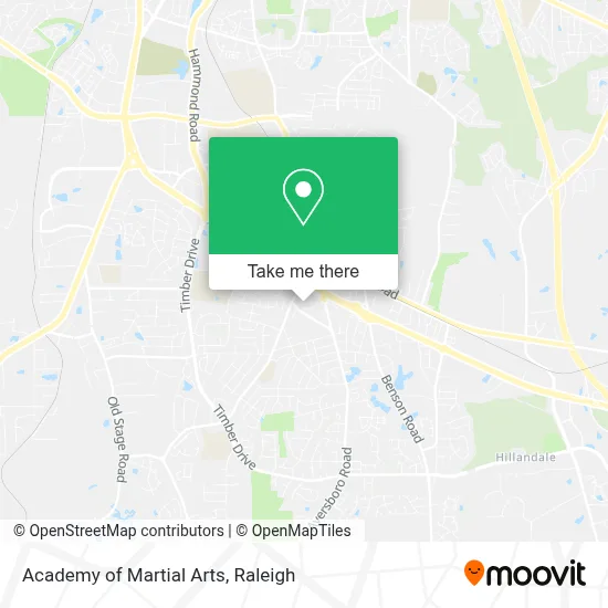 Academy of Martial Arts map
