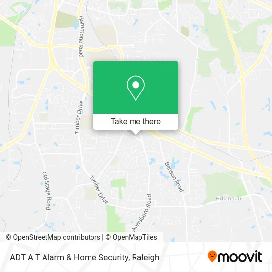 ADT A T Alarm & Home Security map