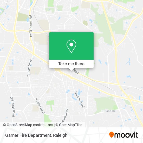 Garner Fire Department map