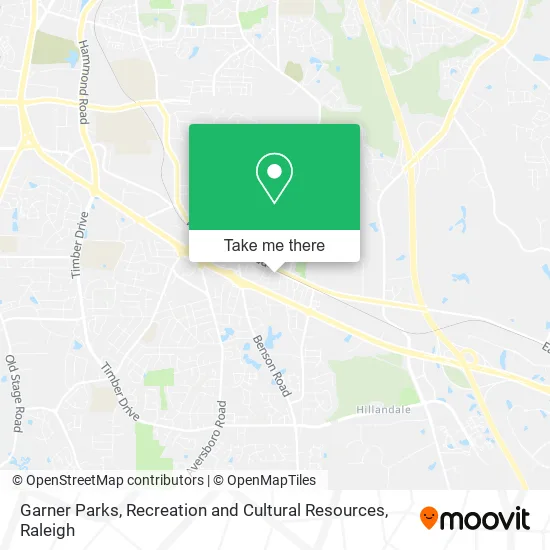 Mapa de Garner Parks, Recreation and Cultural Resources
