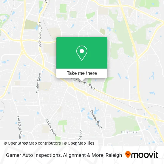 Mapa de Garner Auto Inspections, Alignment & More