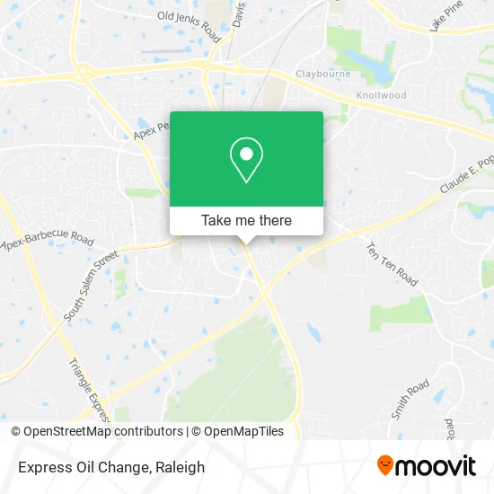 Express Oil Change map