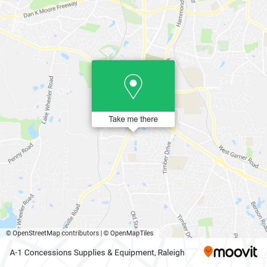 Mapa de A-1 Concessions Supplies & Equipment