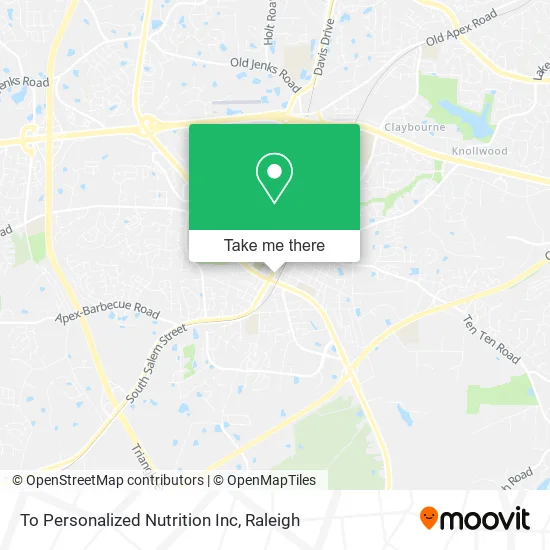 To Personalized Nutrition Inc map