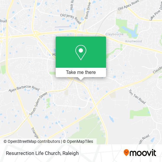 Resurrection Life Church map