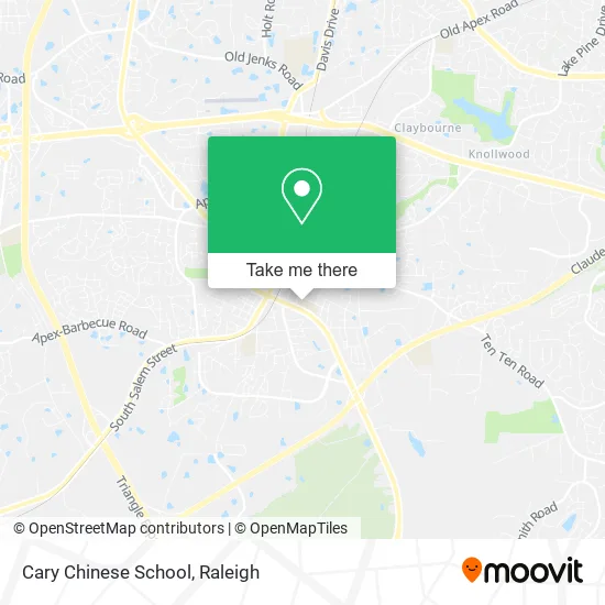 Cary Chinese School map