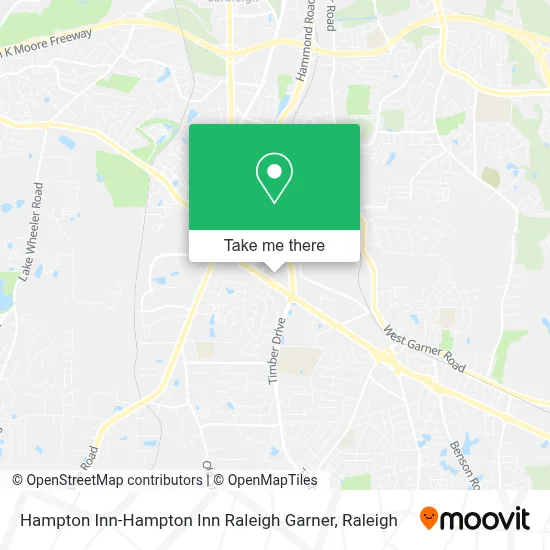 Hampton Inn-Hampton Inn Raleigh Garner map