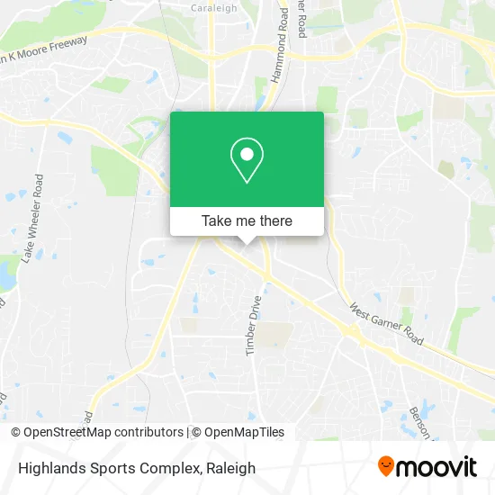Highlands Sports Complex map