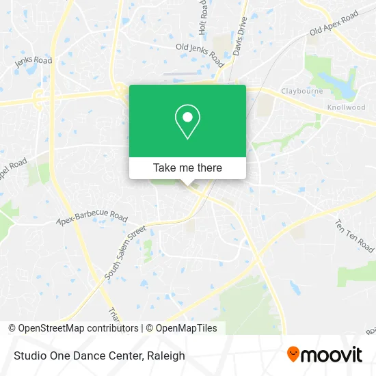 Studio One Dance Center map