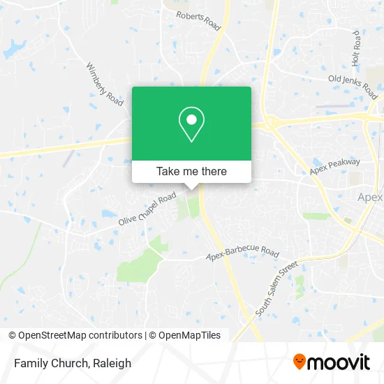 Family Church map