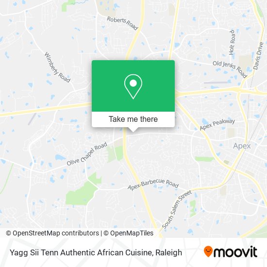 Mapa de Yagg Sii Tenn Authentic African Cuisine