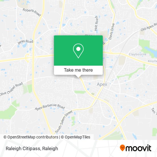 Mapa de Raleigh Citipass