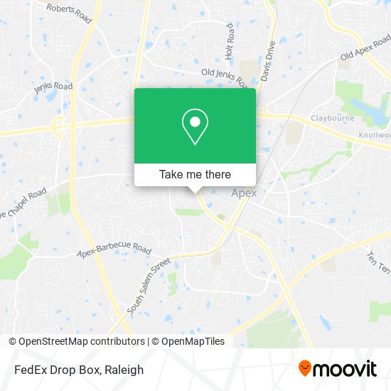 Mapa de FedEx Drop Box