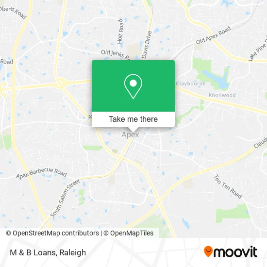 Mapa de M & B Loans