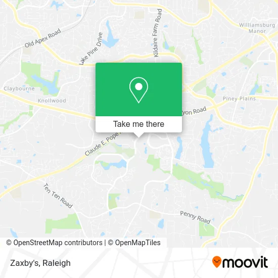 Zaxby's map