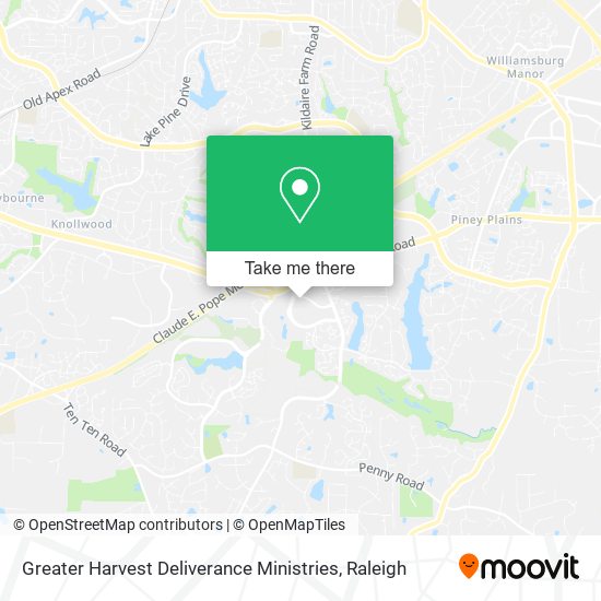 Mapa de Greater Harvest Deliverance Ministries