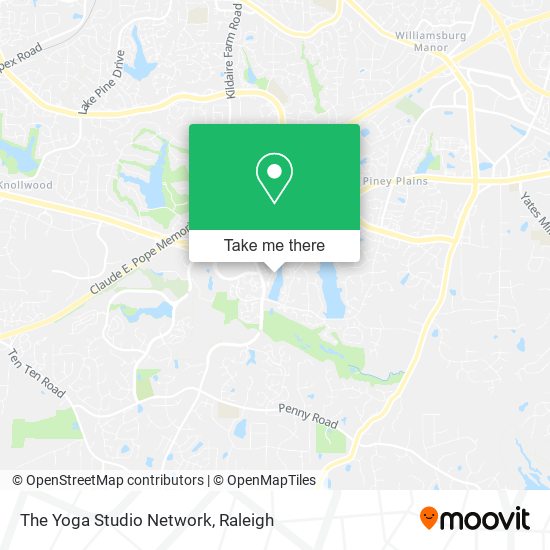 The Yoga Studio Network map