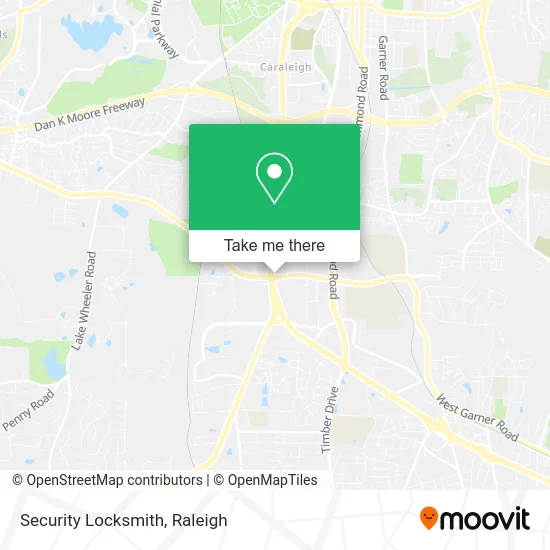 Security Locksmith map