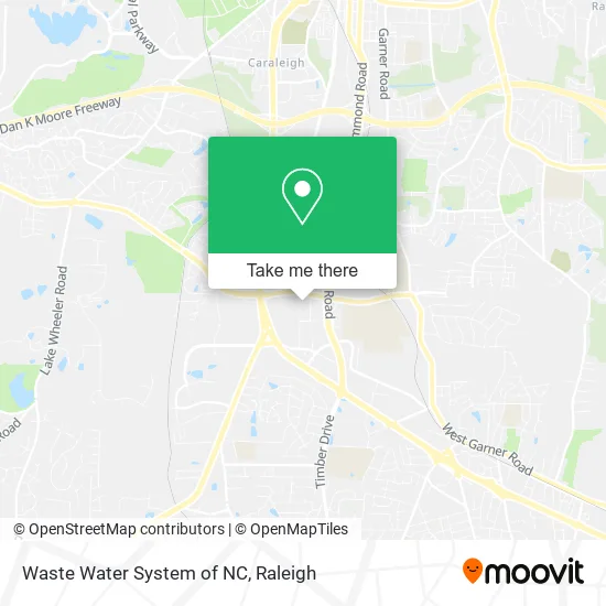 Waste Water System of NC map