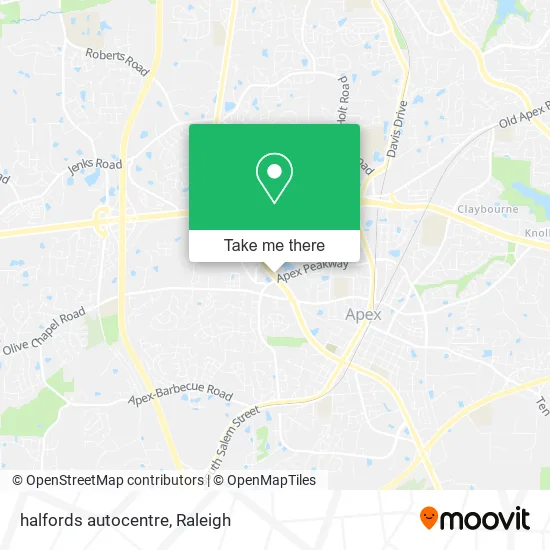 halfords autocentre map