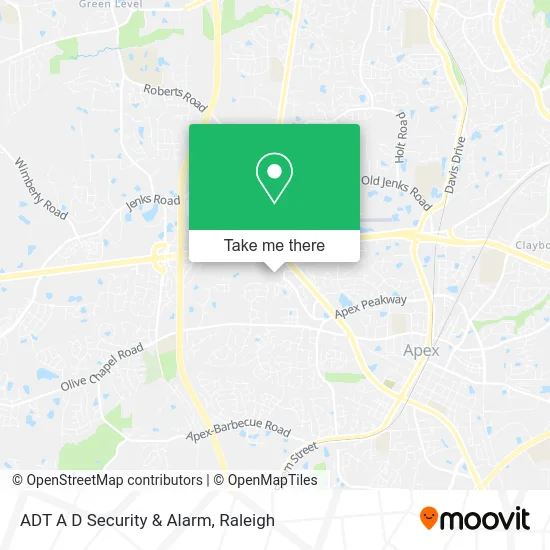 ADT A D Security & Alarm map