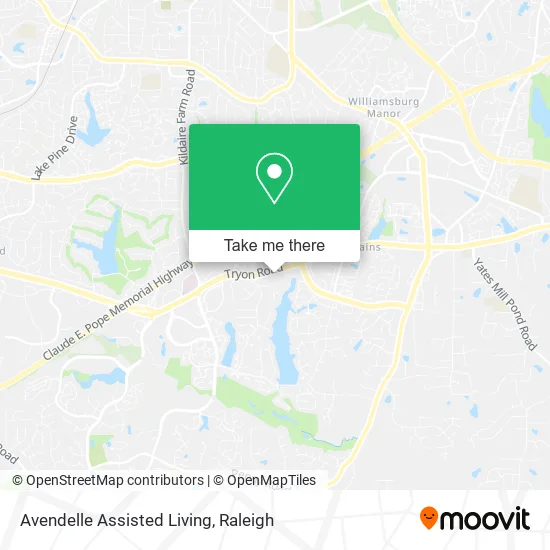 Avendelle Assisted Living map
