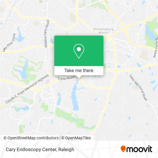 Mapa de Cary Endoscopy Center