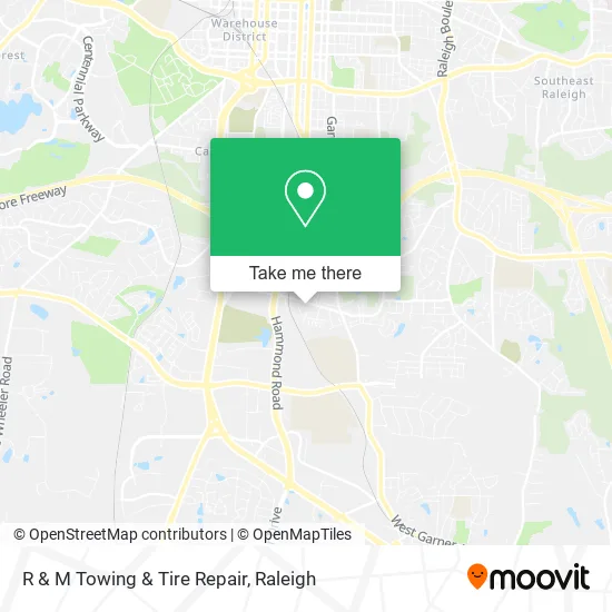 R & M Towing & Tire Repair map