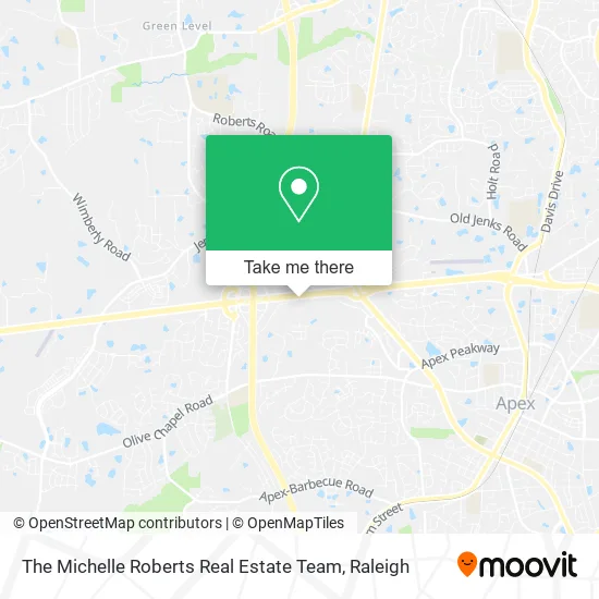 The Michelle Roberts Real Estate Team map