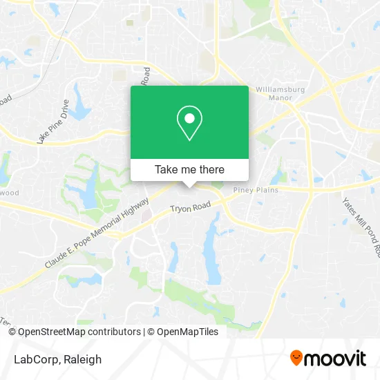 LabCorp map