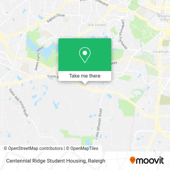 Centennial Ridge Student Housing map
