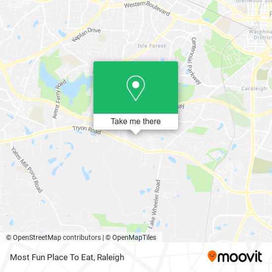 Most Fun Place To Eat map