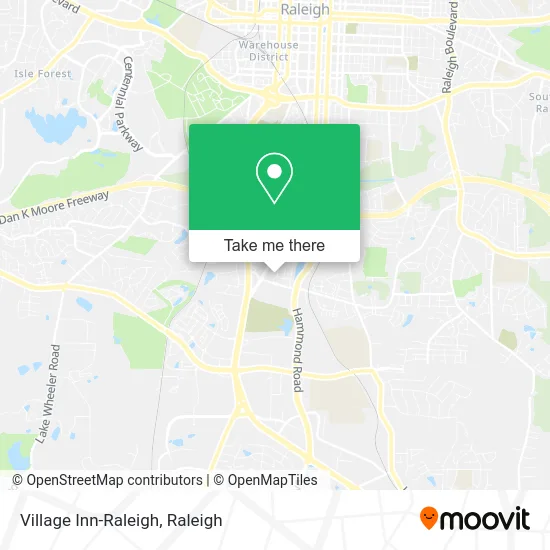 Village Inn-Raleigh map