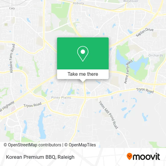 Korean Premium BBQ map