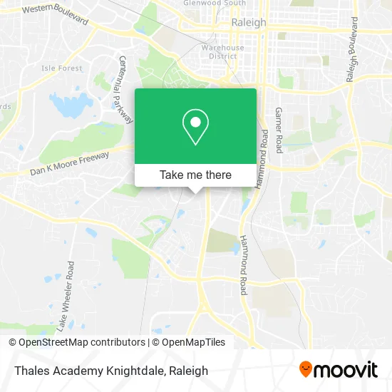 Thales Academy Knightdale map