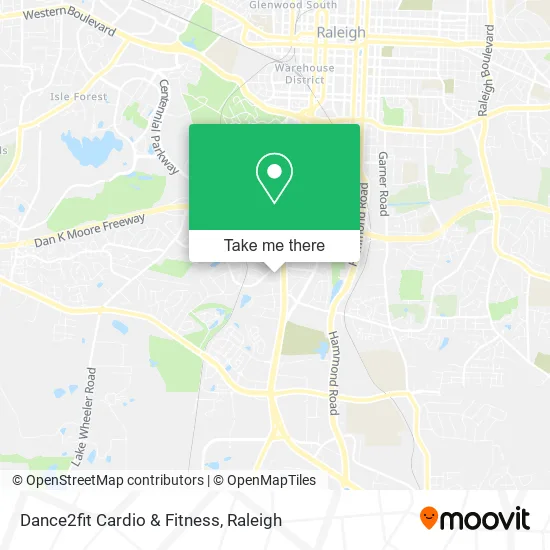 Dance2fit Cardio & Fitness map