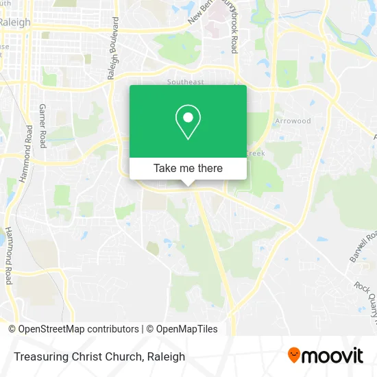Treasuring Christ Church map