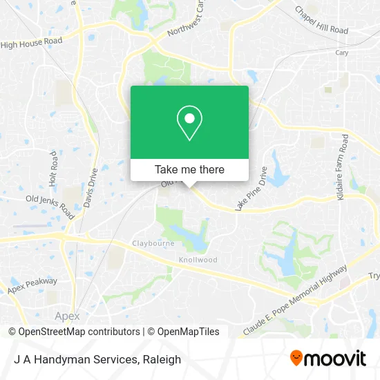 J A Handyman Services map